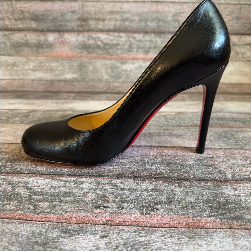 Christian Louboutin Black Leather Heels - Picture 8 of 14